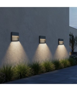 kelvo® STEPART KLV-101-0105 Φωτιστικό Σκαλοπατιού - Διαδρόμου LED 4W 500lm 45° AC 220-240V Αδιάβροχο IP65 Θερμό Λευκό 2700K - Lumileds SMD Chip & TÜV SÜD Driver - Γκρι Ανθρακί Ματ - Μ15 x Π3.5 x Υ15cm - 5 Χρόνια Εγγύηση